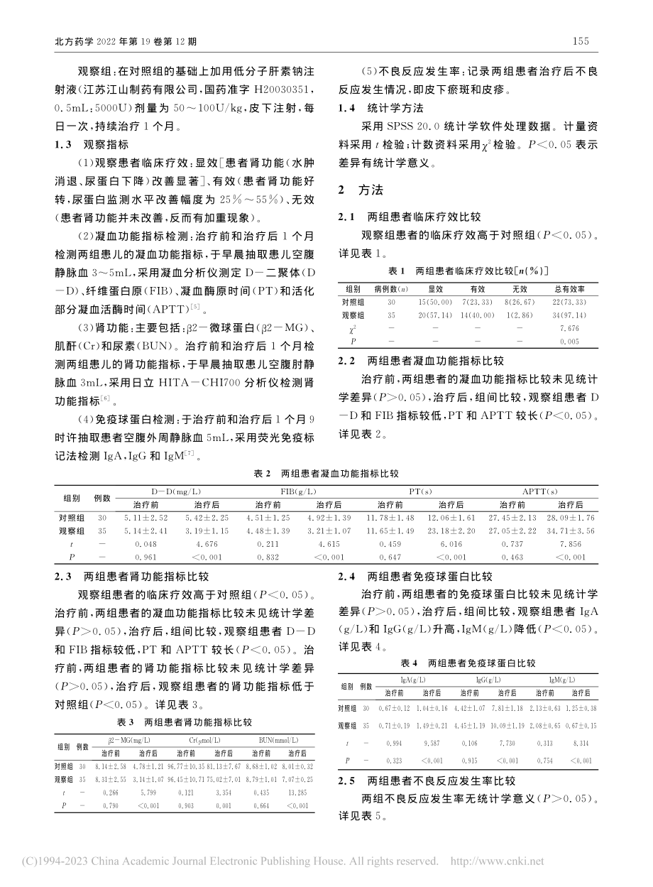 泼尼松联合低分子肝素对肾病...室指标及临床疗效的影响研究_肖丽丽.pdf_第2页