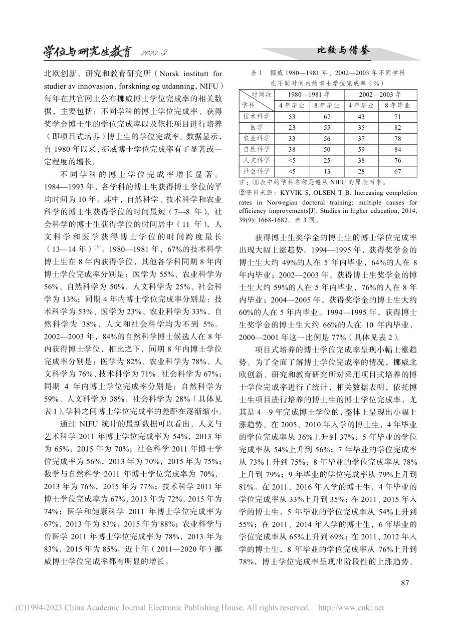 挪威博士学位完成率：时代表现、影响因素与提升措施_余桂红.pdf_第2页