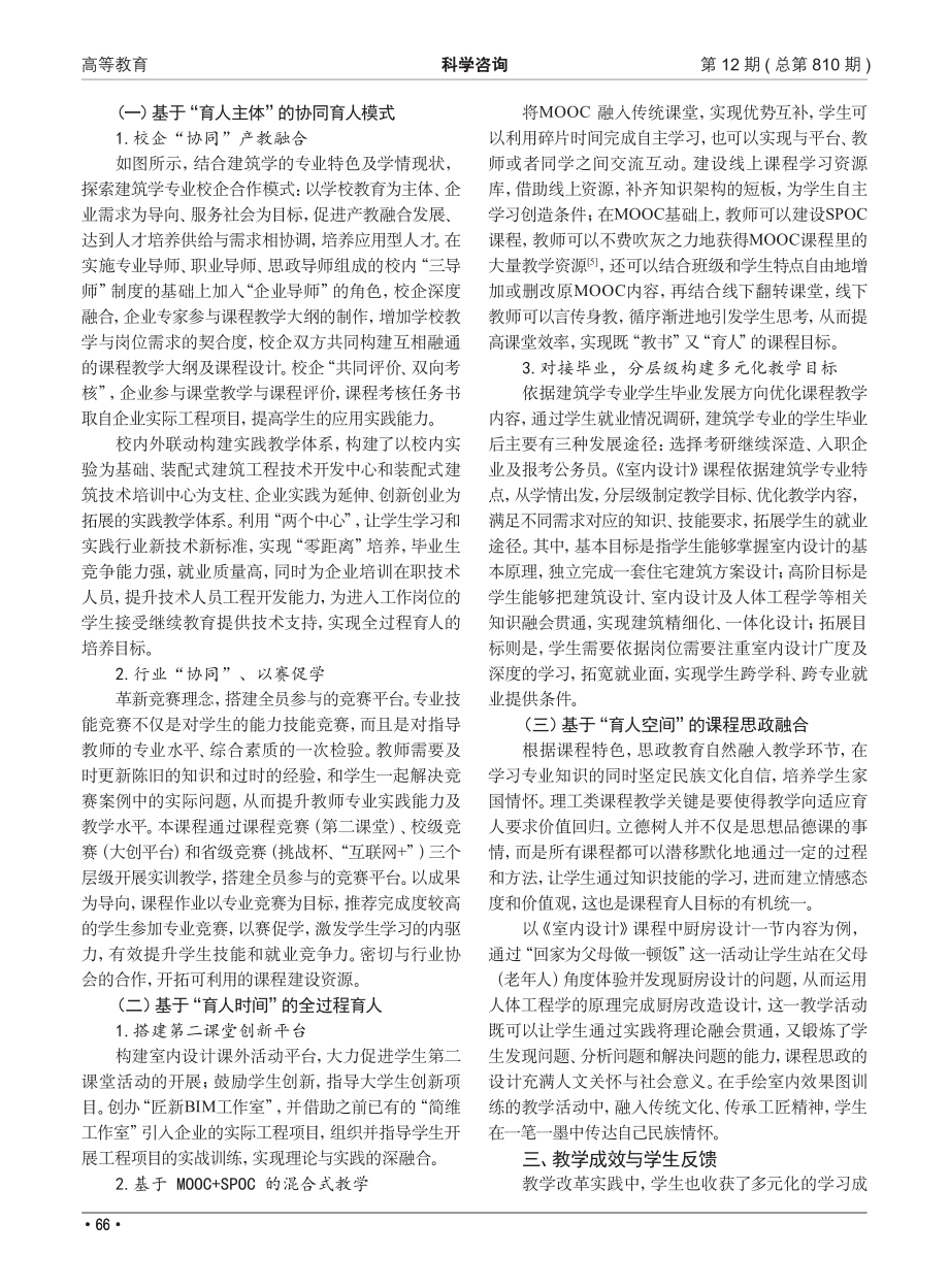 “三全育人”视角下多元化教...以《室内设计》课程建设为例_刘淑娟.pdf_第2页