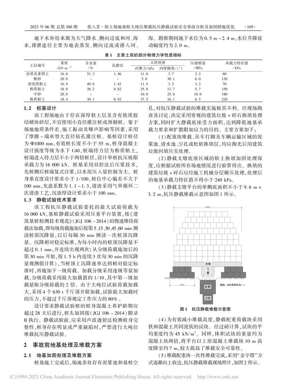 软土场地基桩大吨位堆载抗压...安全事故分析及加固措施优化_张八芳.pdf_第2页