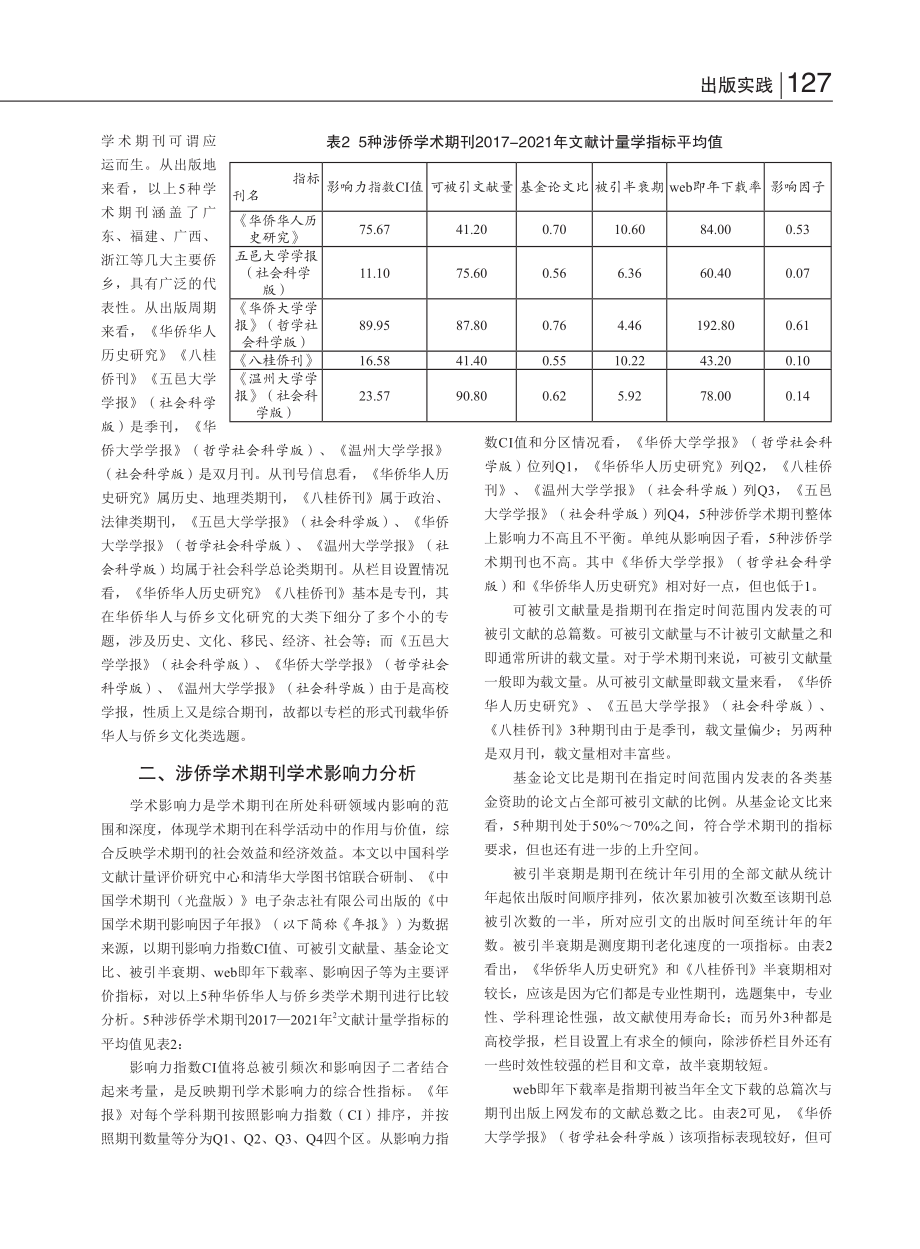 涉侨学术期刊发展现状研究_文俊.pdf_第2页