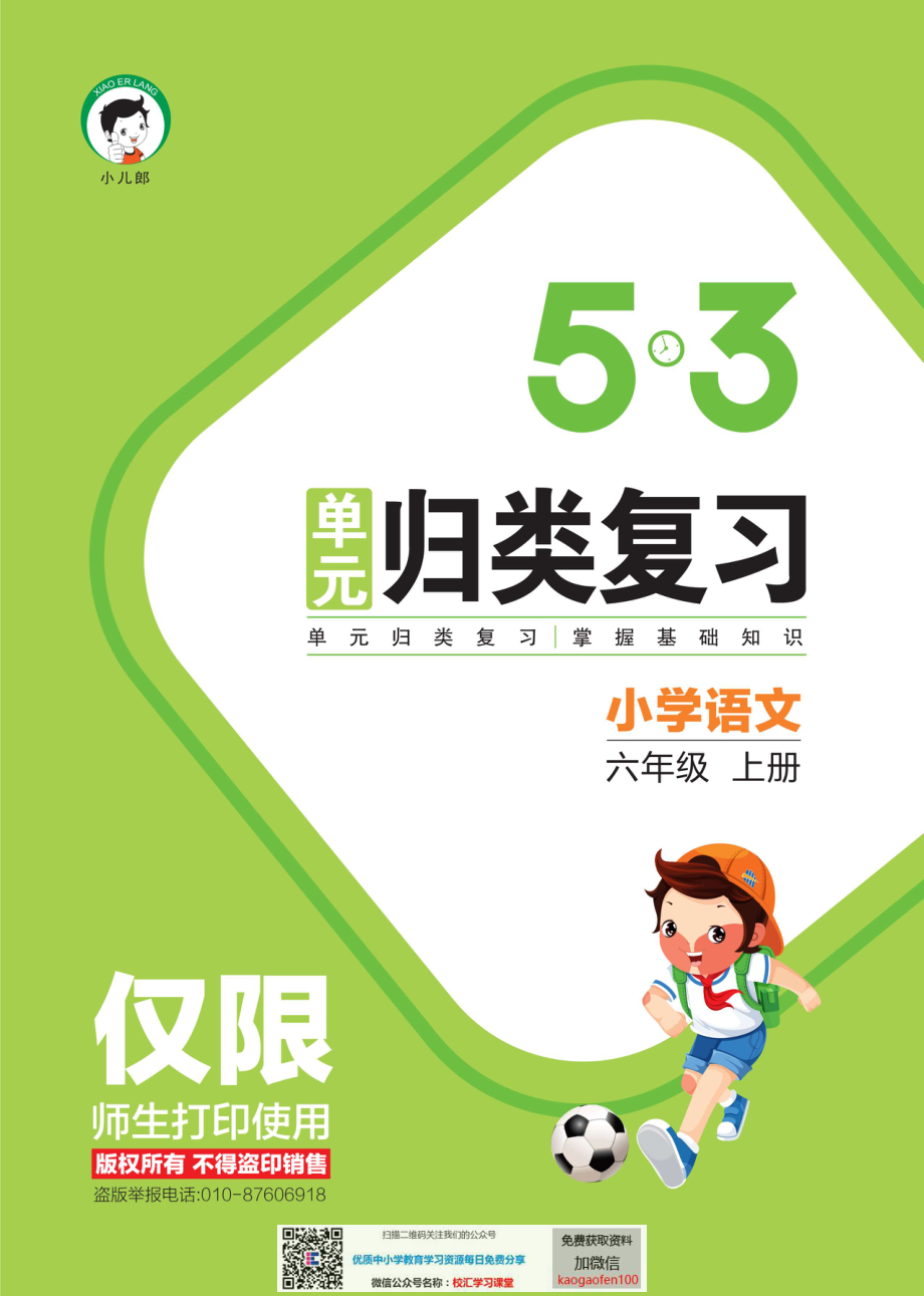 53单元归类复习小学语文6年级上册.pdf_第1页