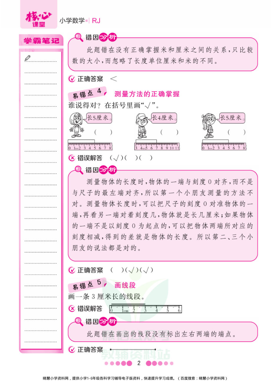 二年级上册数学人教版易错清单.pdf_第2页