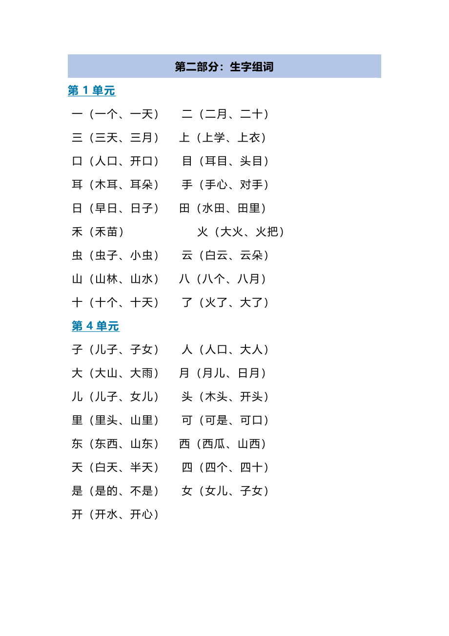 部编版一年级上册数学期末复习知识点.pdf_第3页