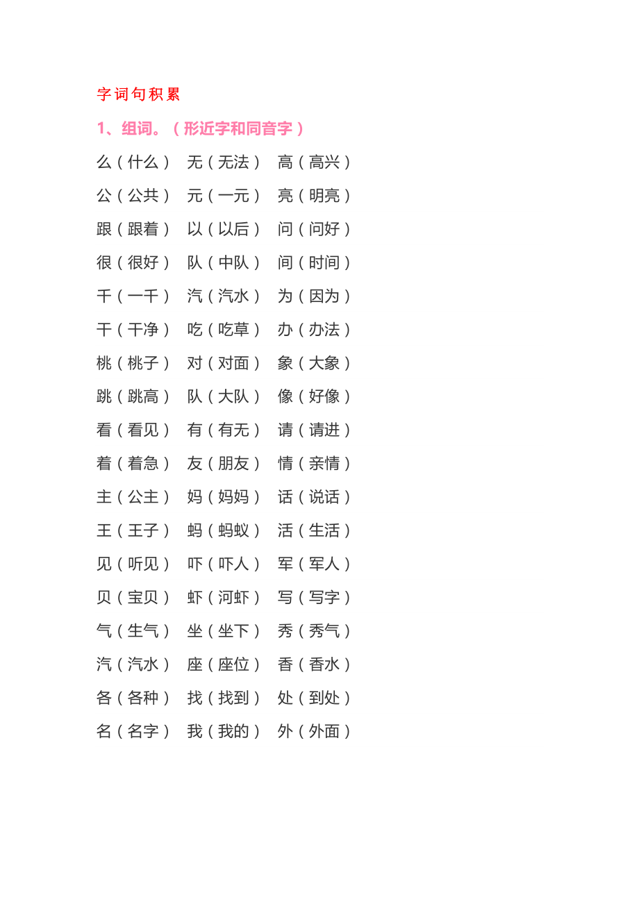 一年级下册语文知识点终极版.pdf_第2页