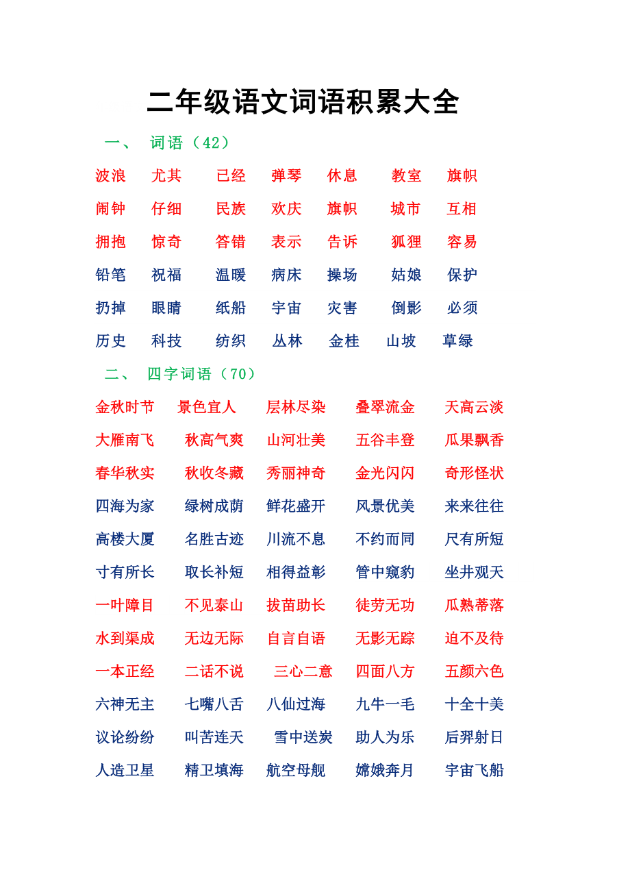 二年级语文词语积累大全_3175.pdf_第1页