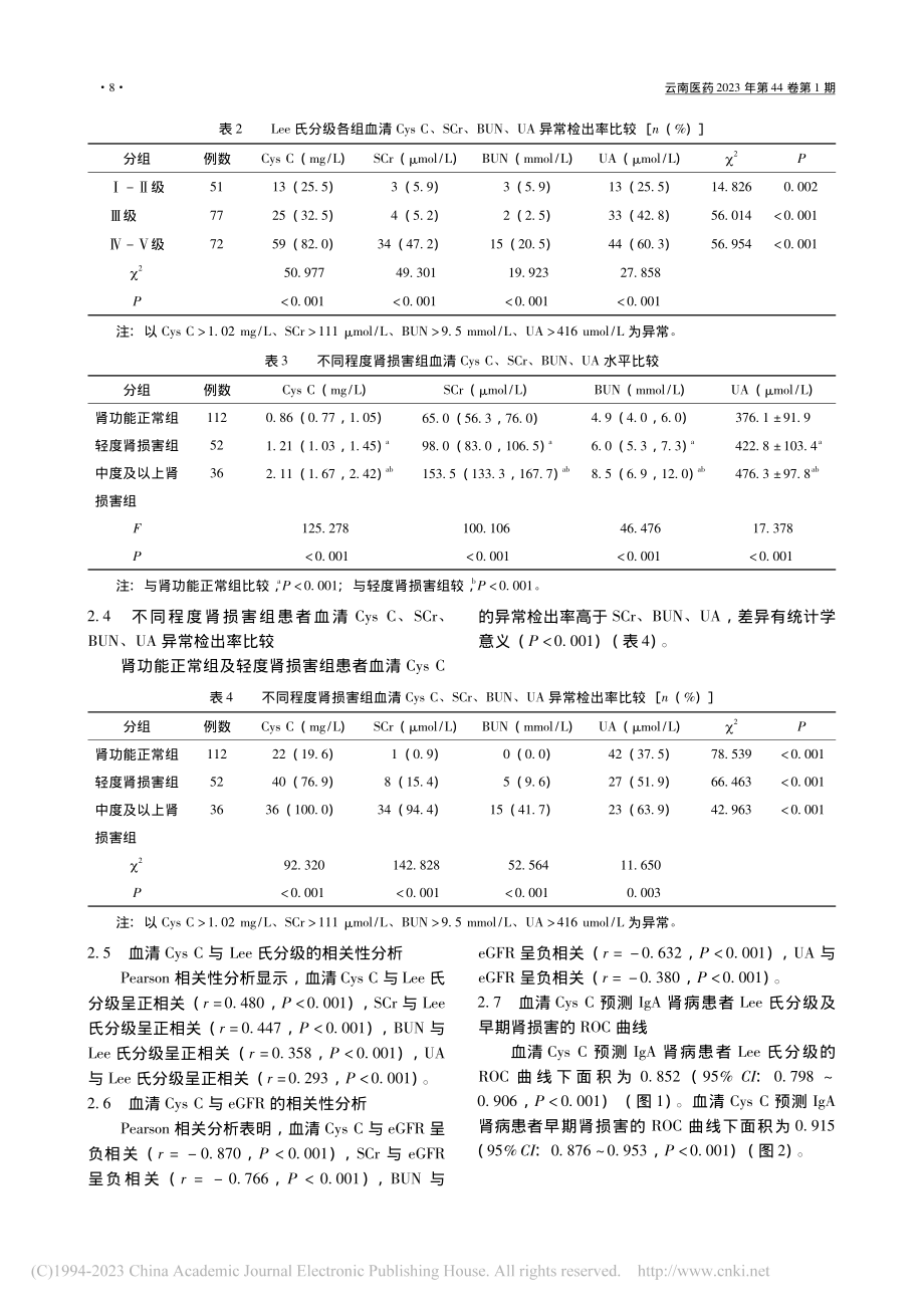 血清胱抑素C评估IgA肾病...病理损伤及早期肾损害的价值_孟德欣.pdf_第3页