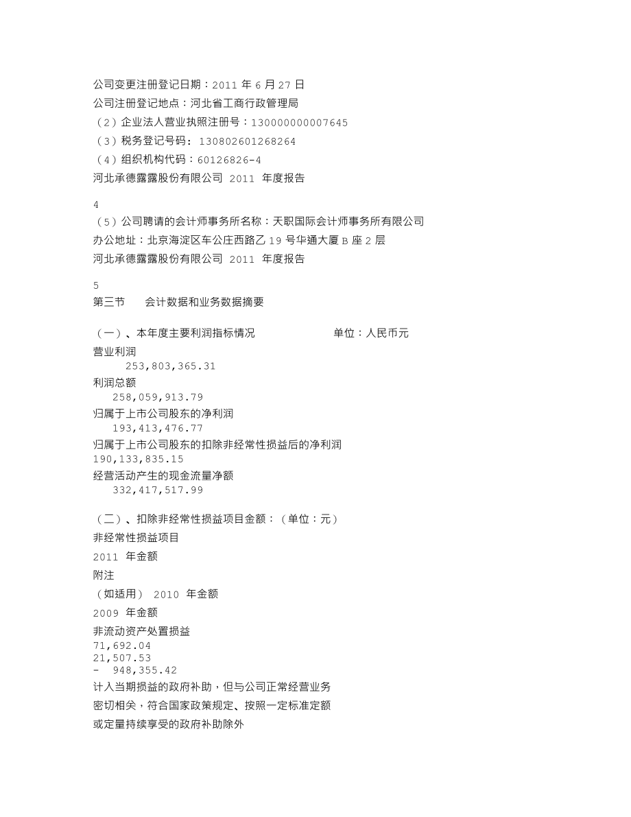 000848_2011_承德露露_2011年年度报告_2012-04-25.txt_第3页