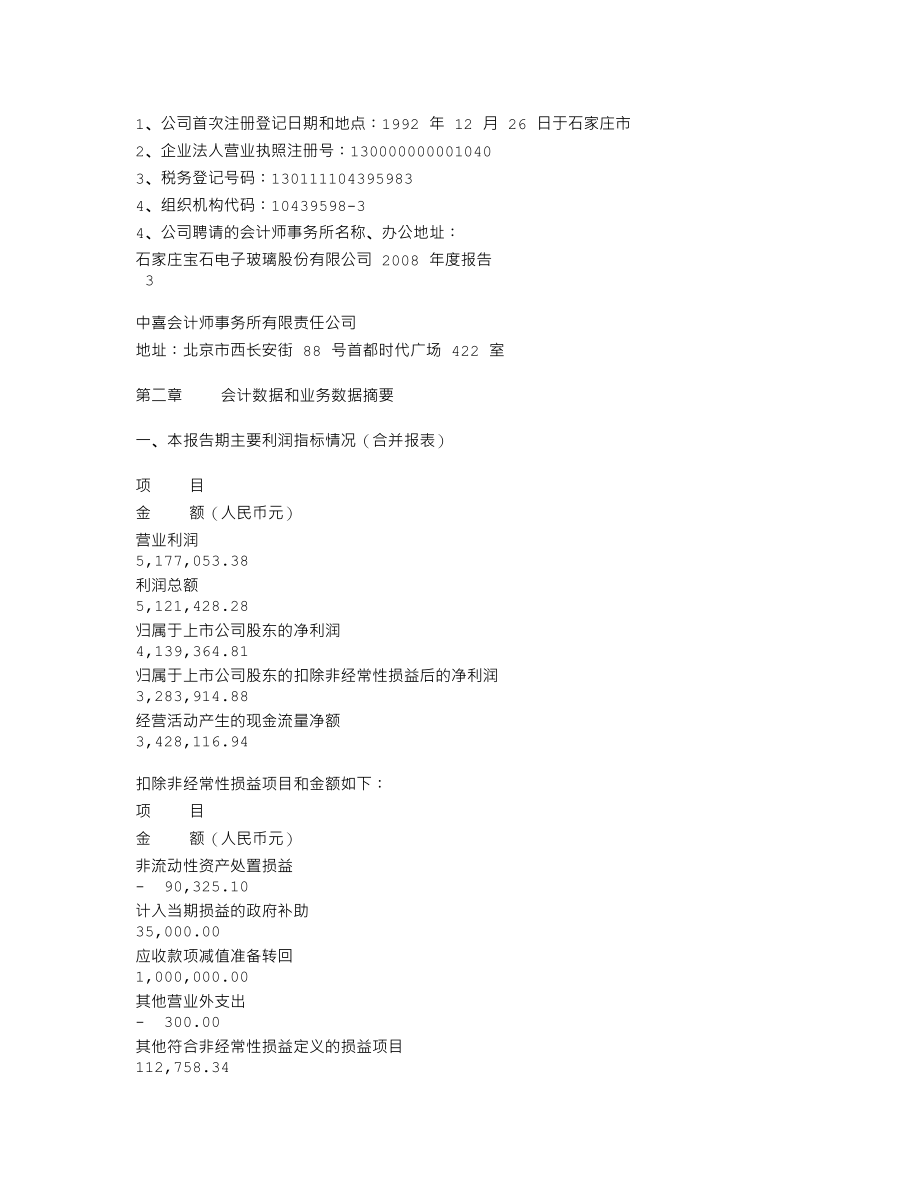 000413_2008_宝石A_2008年年度报告_2009-03-27.txt_第3页