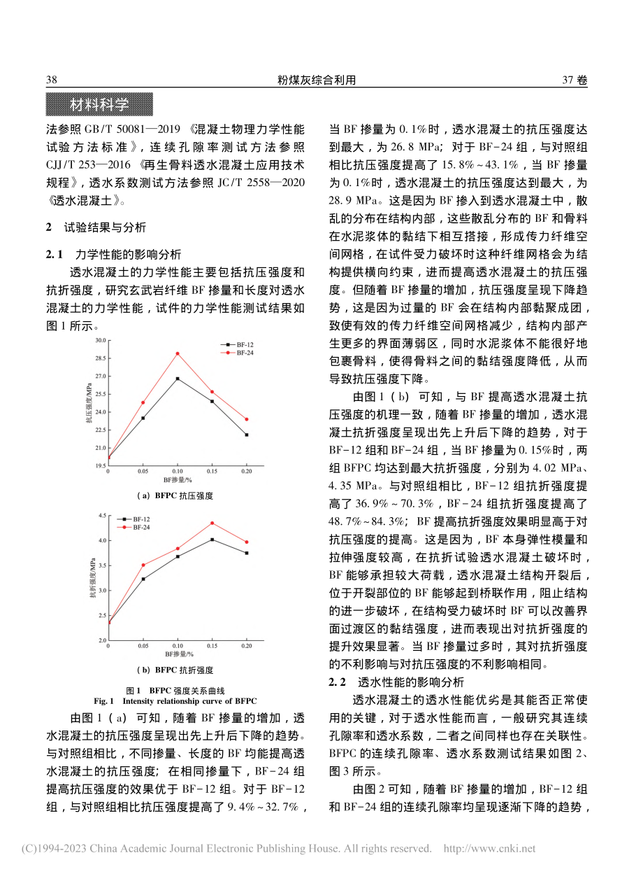 玄武岩纤维对透水混凝土基本性能的影响研究_郭振东.pdf_第3页