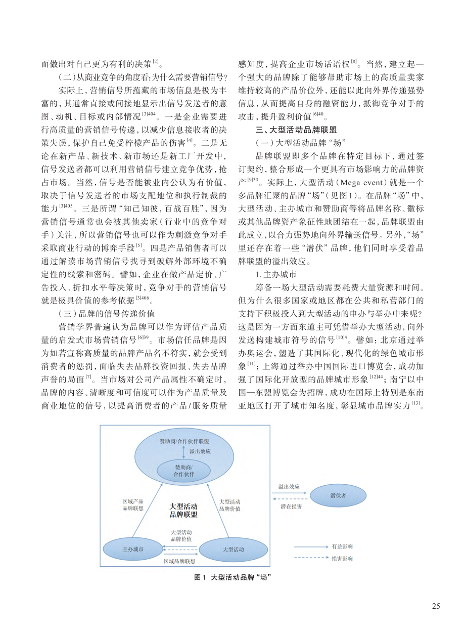 信号理论对大型活动品牌联盟融合共建的启示_周士桢.pdf_第2页