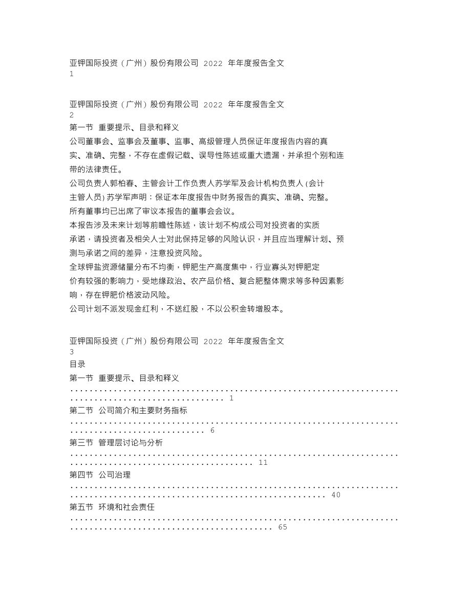 000893_2022_亚钾国际_2022年年度报告_2023-03-31.txt_第1页