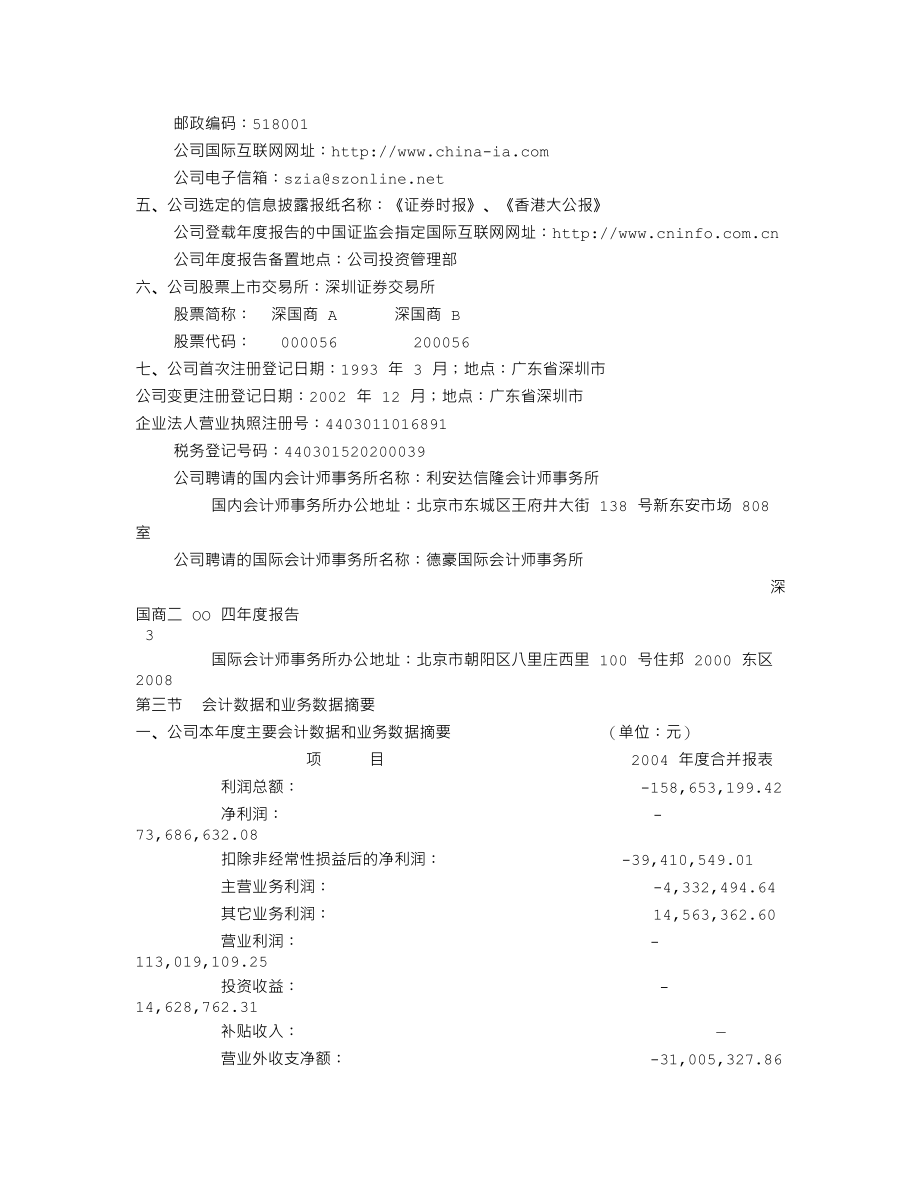 000056_2004_皇庭国际_深国商2004年年度报告_2005-04-22.txt_第3页