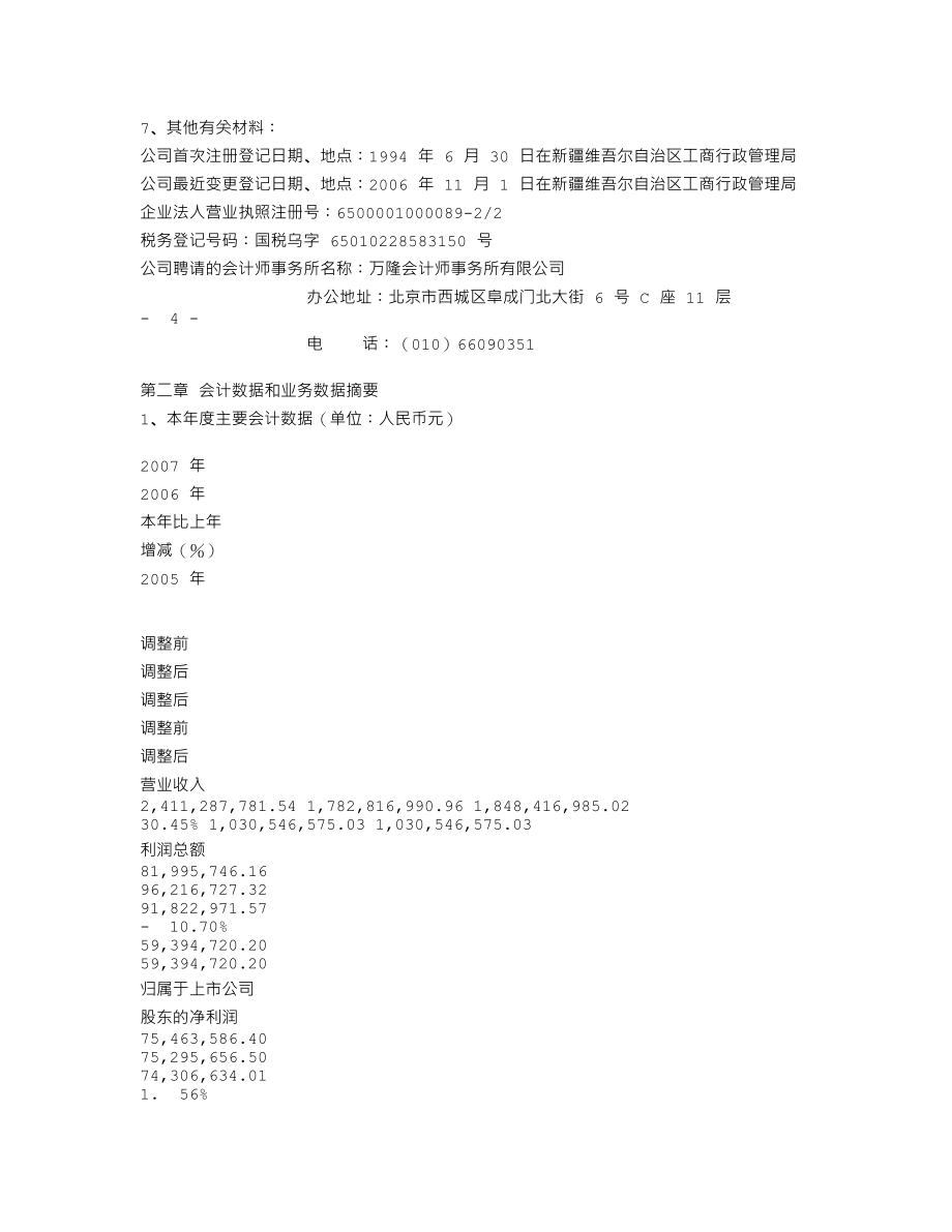 000972_2007_新中基_2007年年度报告_2008-04-11.txt_第3页