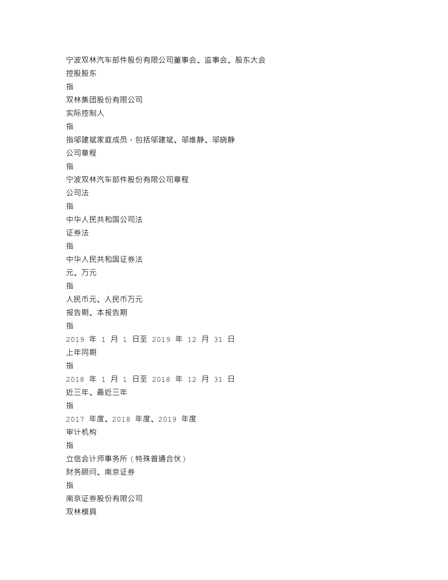 300100_2019_双林股份_2019年年度报告_2020-04-27.txt_第3页