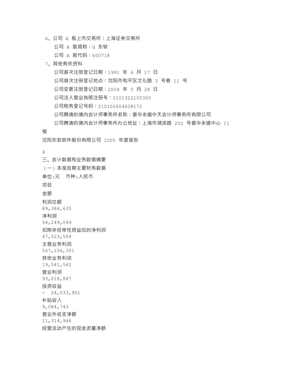 600718_2005_东软集团_G东软2005年年度报告_2006-04-13.txt_第3页