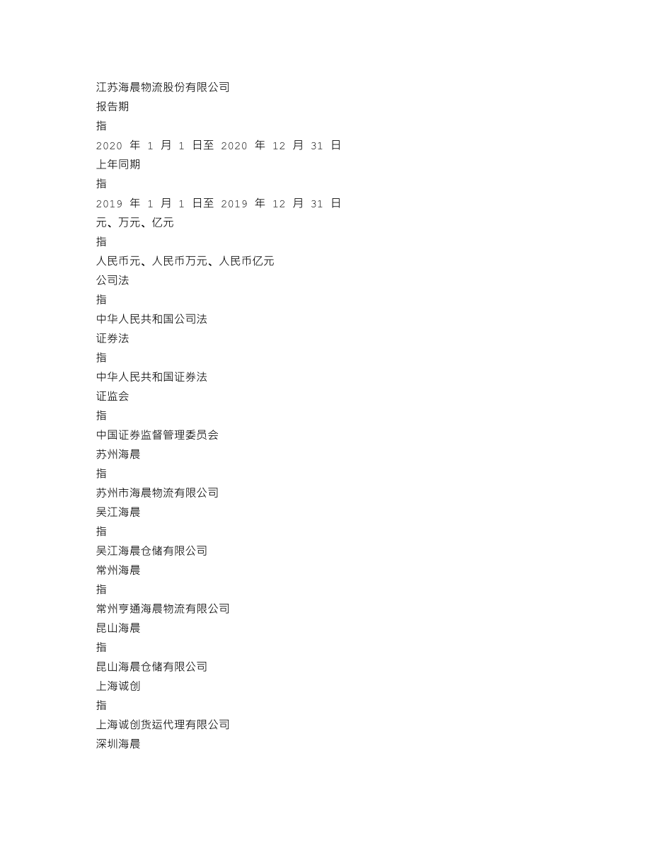 300873_2020_海晨股份_2020年年度报告_2021-03-02.txt_第3页