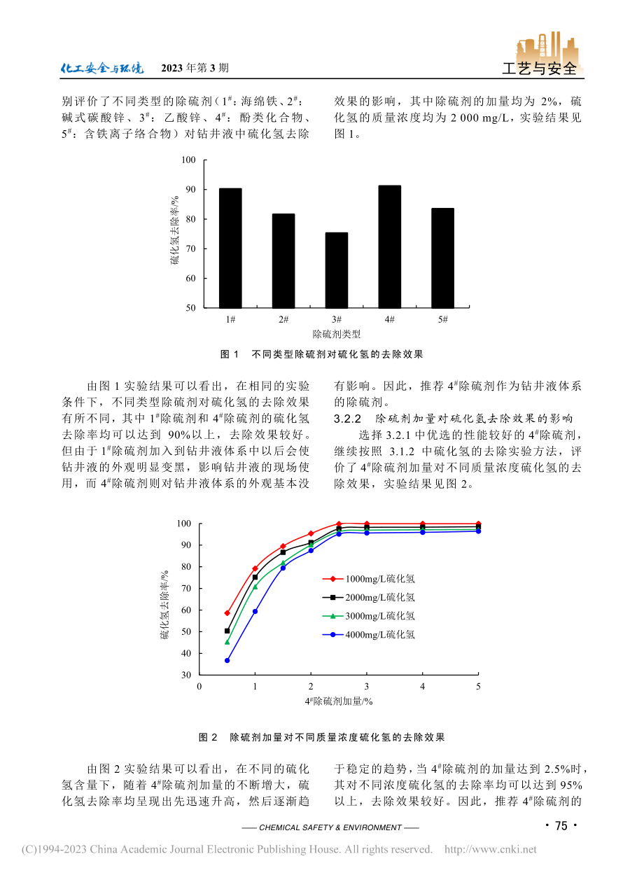 钻井过程中硫化氢侵入危害及除硫措施研究_雷伟.pdf_第3页