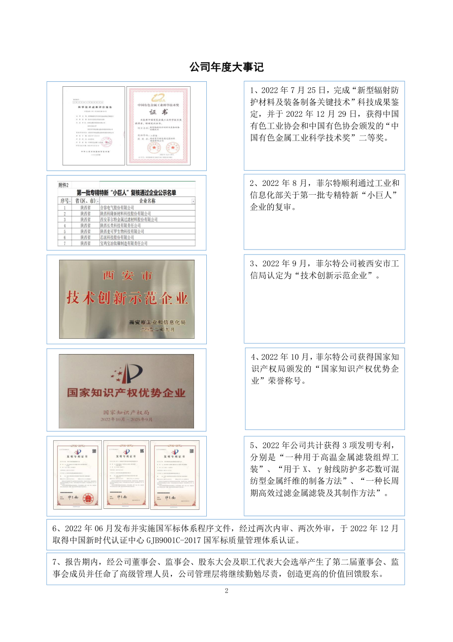 873577_2022_菲尔特_2022年年度报告_2023-03-30.pdf_第2页