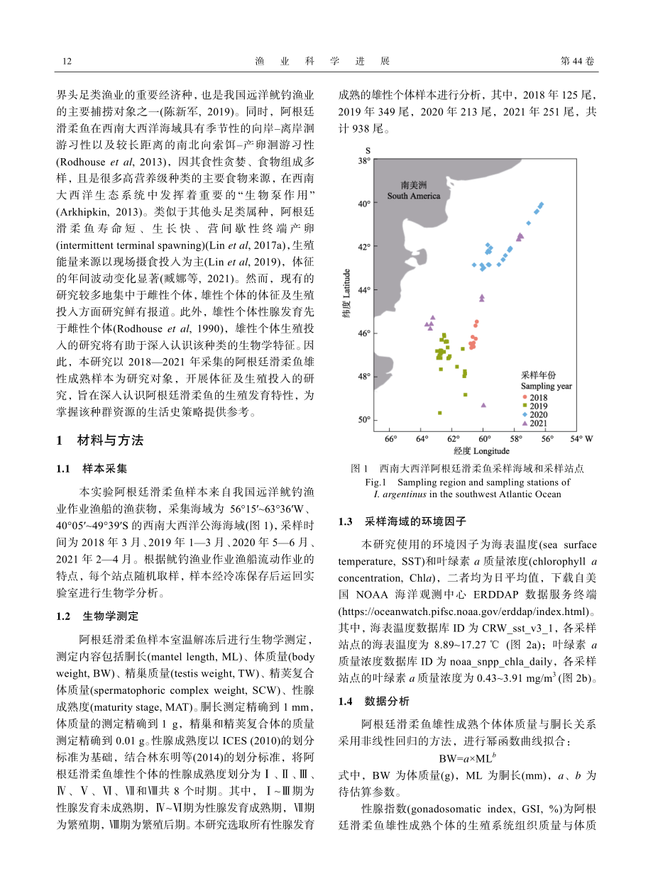 阿根廷滑柔鱼雄性成熟个体的体征和生殖投入.pdf_第2页