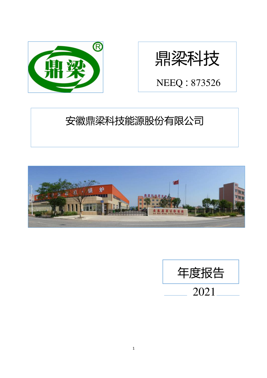 873526_2021_鼎梁科技_2021年年度报告_2022-06-29.pdf_第1页