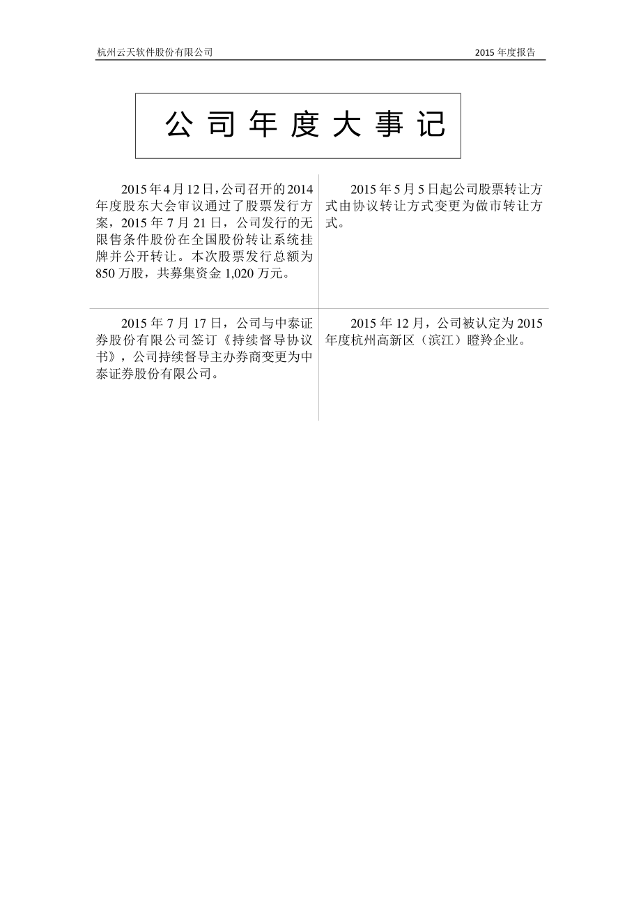 430580_2015_云天软件_2015年年度报告_2016-02-21.pdf_第2页