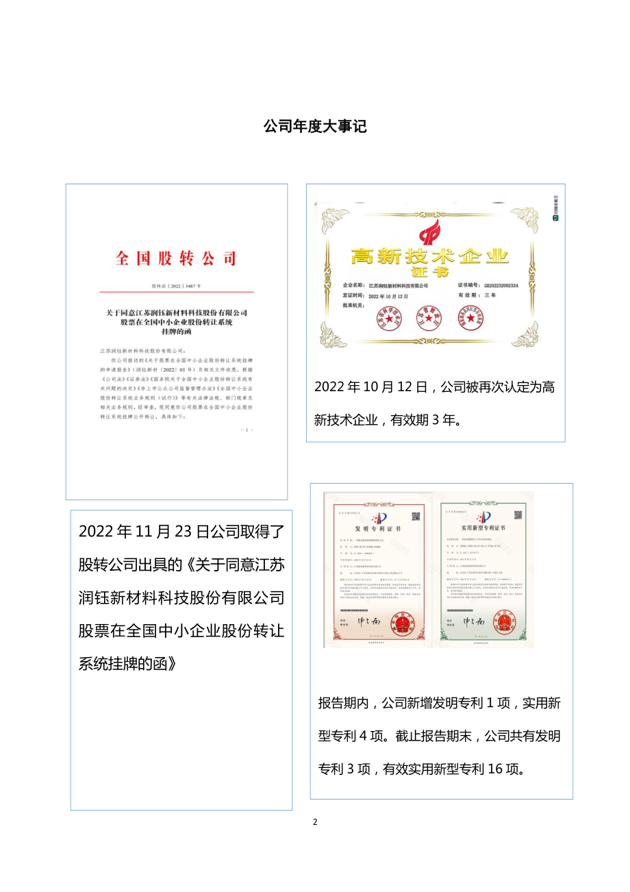 874008_2022_润钰新材_2022年年度报告_2023-04-19.pdf_第2页