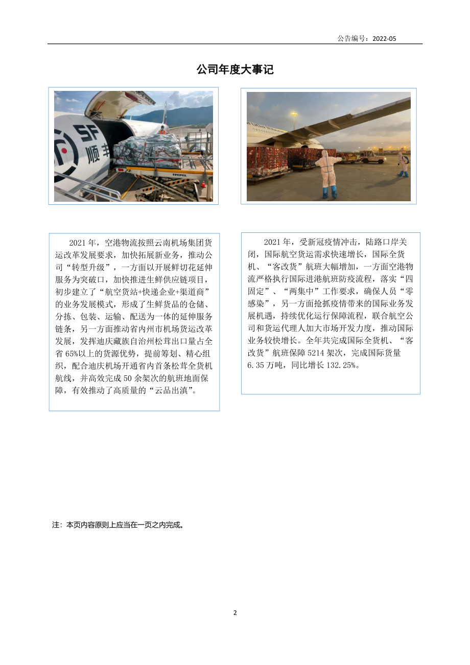 873157_2021_空港物流_2021年年度报告_2022-04-25.pdf_第2页