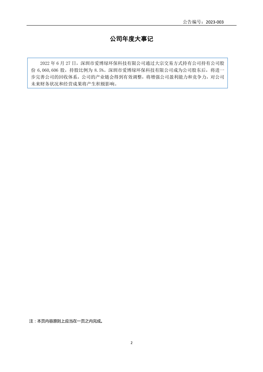 831516_2022_金科环保_2022年年度报告_2023-04-27.pdf_第2页