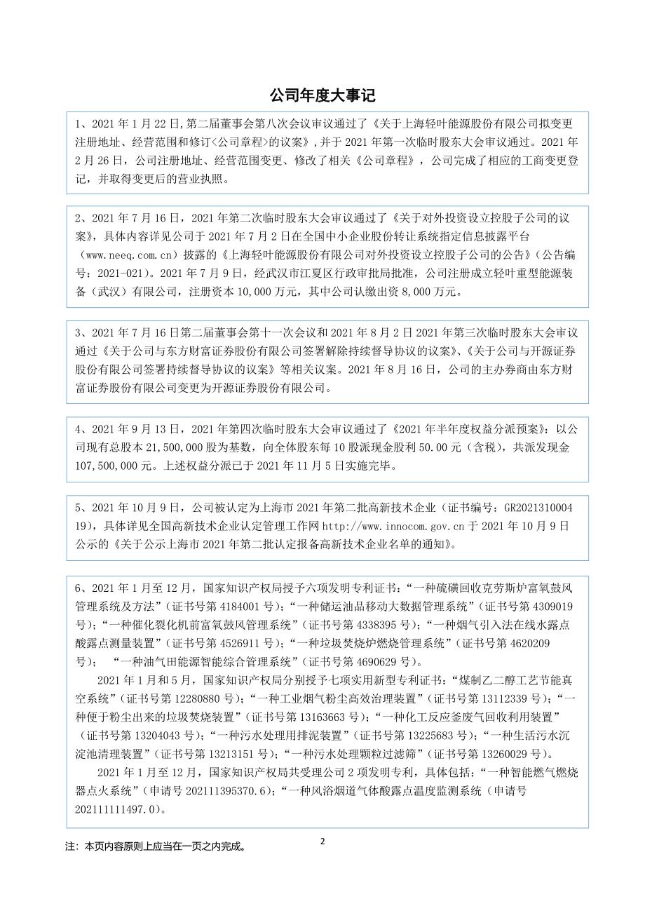 838481_2021_轻叶能源_2021年年度报告_2022-04-14.pdf_第2页