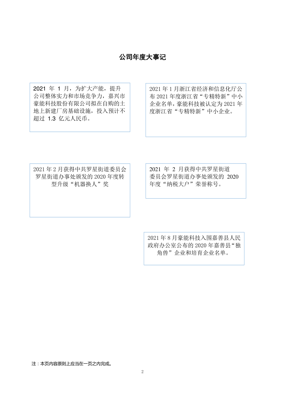 871091_2021_豪能科技_2021年年度报告_2022-06-29.pdf_第2页