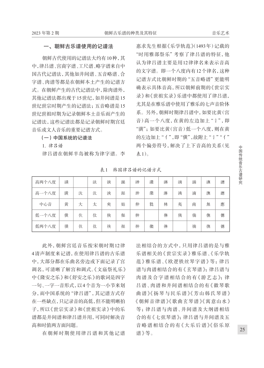 朝鲜古乐谱的种类及其特征.pdf_第2页