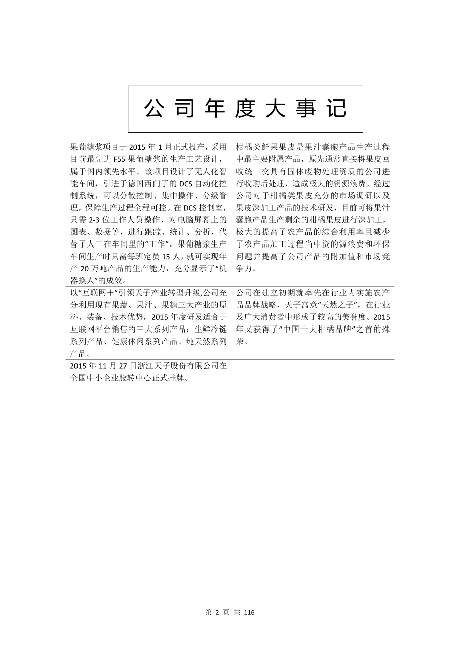 834200_2015_天子股份_2015年年度报告_2016-03-17.pdf_第2页