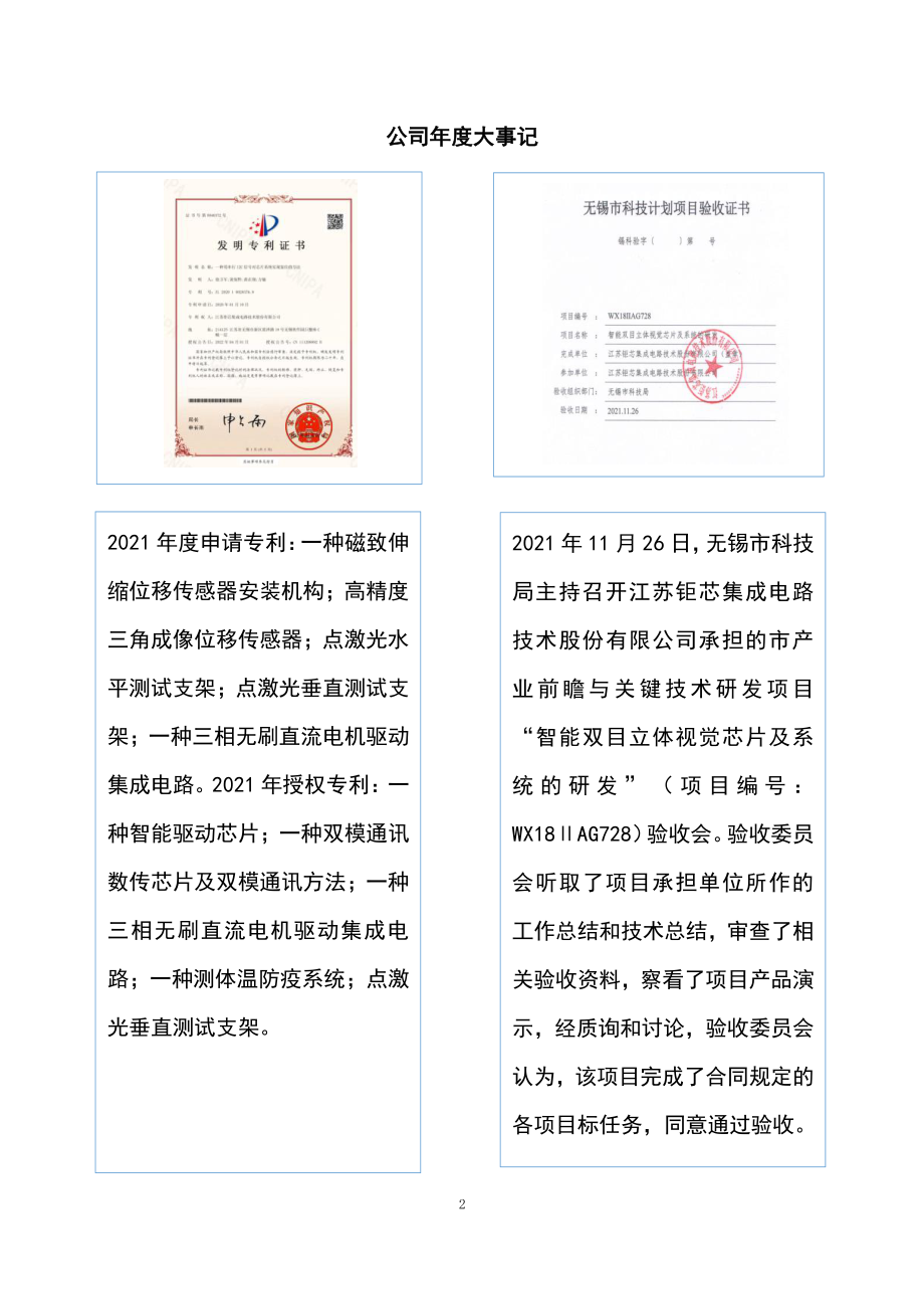 838981_2021_钜芯集成_2021年年度报告_2022-04-28.pdf_第2页