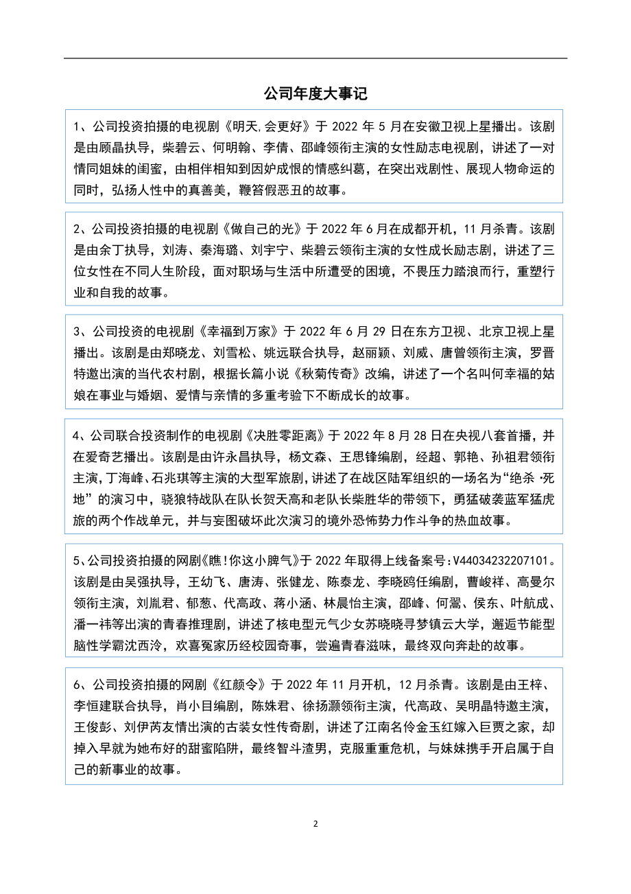 839463_2022_时代光影_2022年年度报告_2023-04-26.pdf_第2页