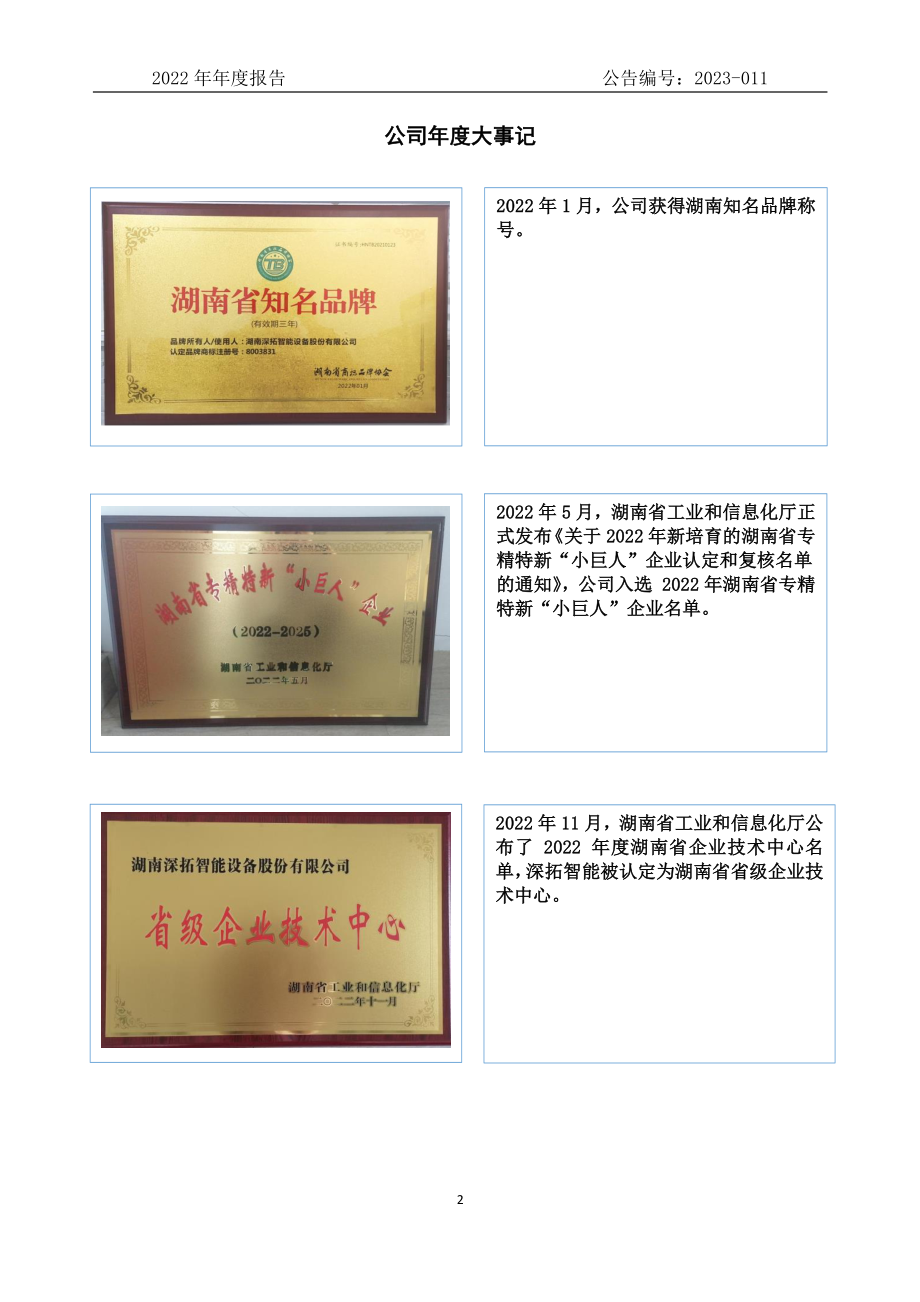 830889_2022_深拓智能_2022年年度报告_2023-04-19.pdf_第2页