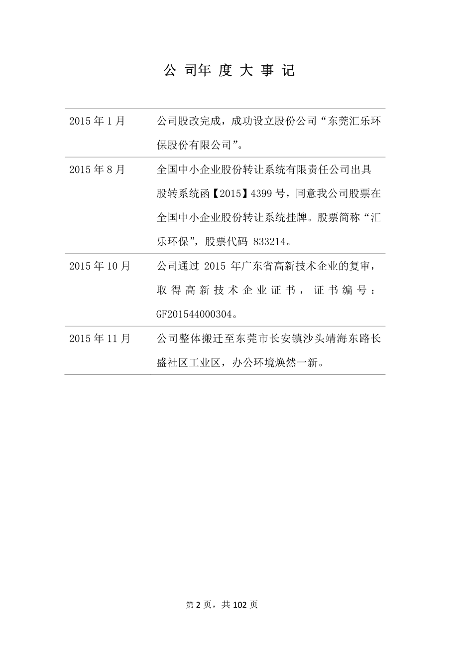 833214_2015_汇乐环保_东莞汇乐环保股份有限公司2015年年度报告_2016-04-06.pdf_第2页