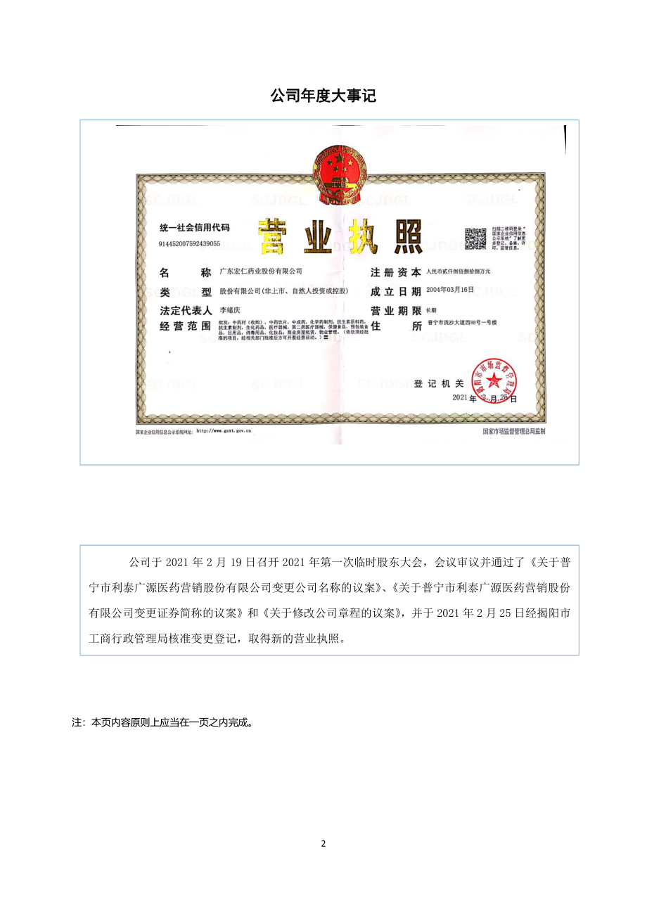 839888_2021_宏仁药业_2021年年度报告_2022-04-27.pdf_第2页