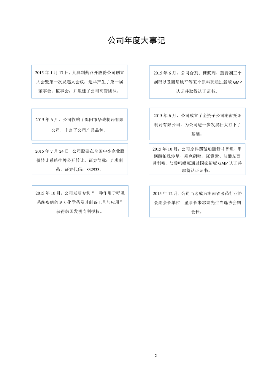 832933_2015_九典制药_2015年年度报告_2016-03-28.pdf_第2页