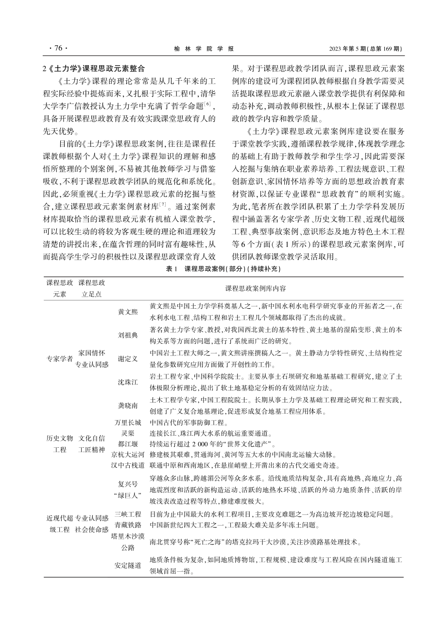 《土力学》课程思政元素案例库建设与教学实践.pdf_第2页