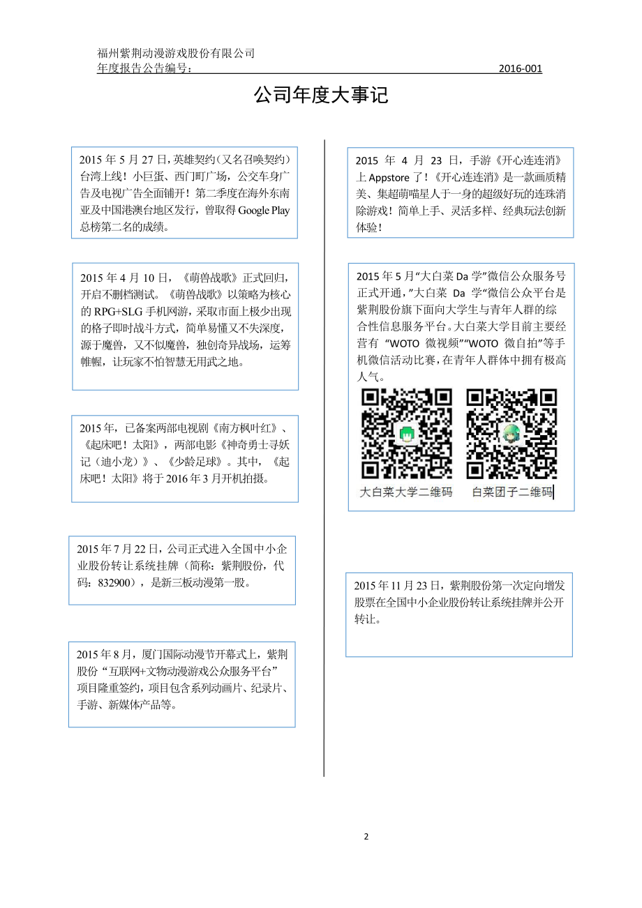 832900_2015_紫荆股份_2015年度报告_2016-04-25.pdf_第2页