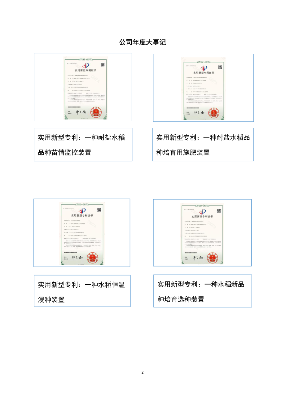 873129_2022_华丰种业_2022年年度报告_2023-04-27.pdf_第2页