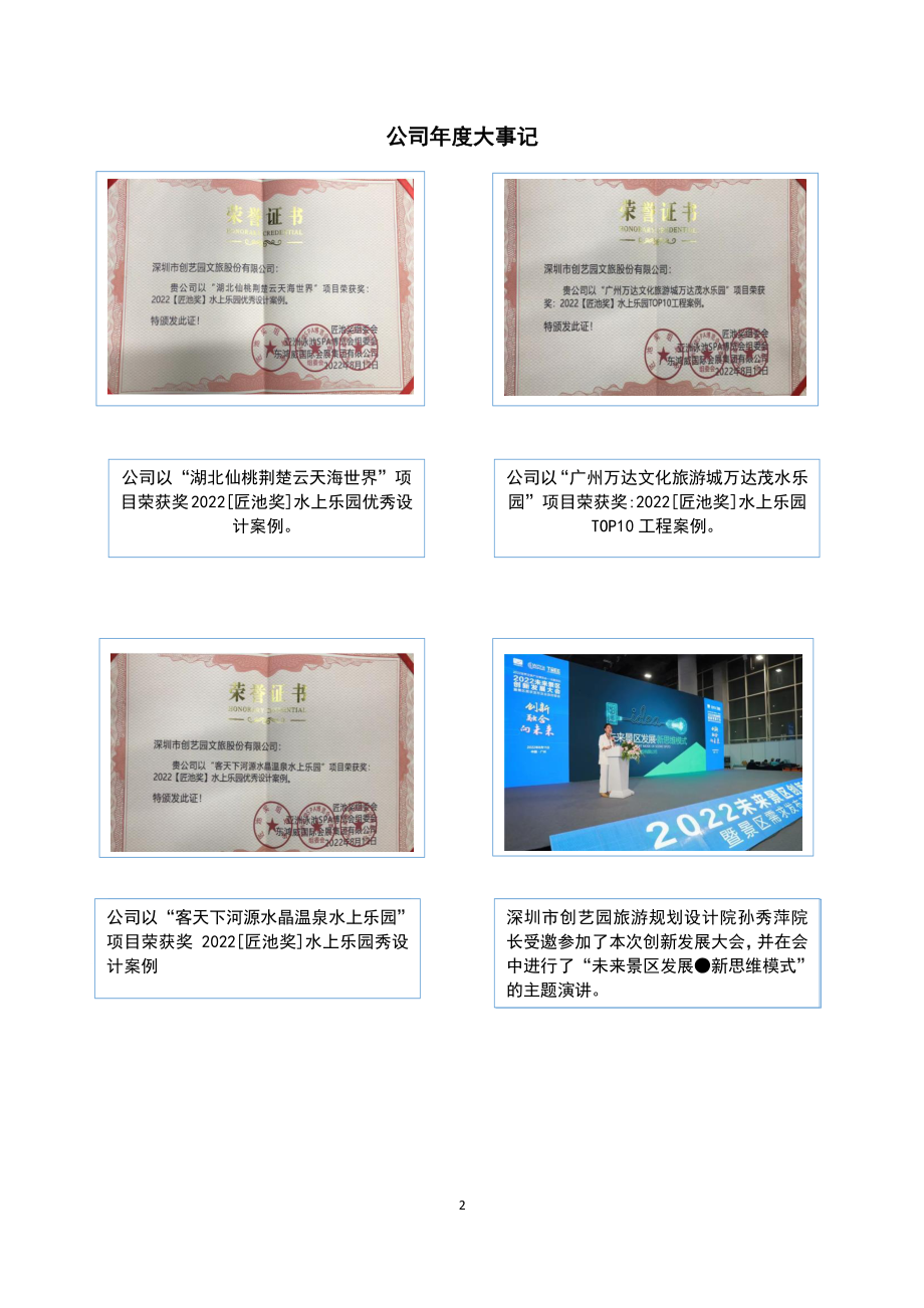 839684_2022_创艺园_2022年年度报告_2023-04-27.pdf_第2页