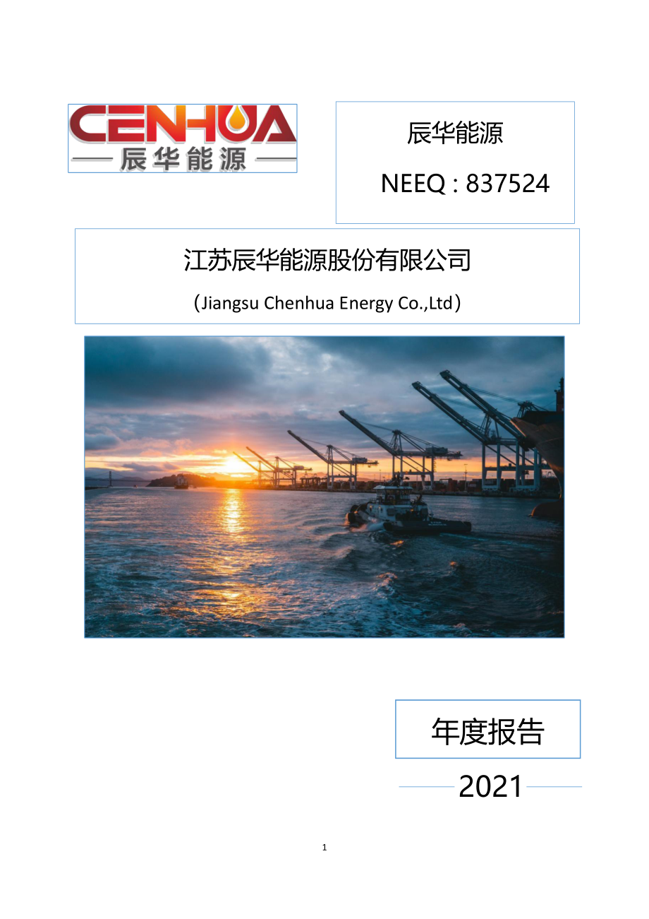 837524_2021_辰华能源_2021年年度报告_2022-06-29.pdf_第1页