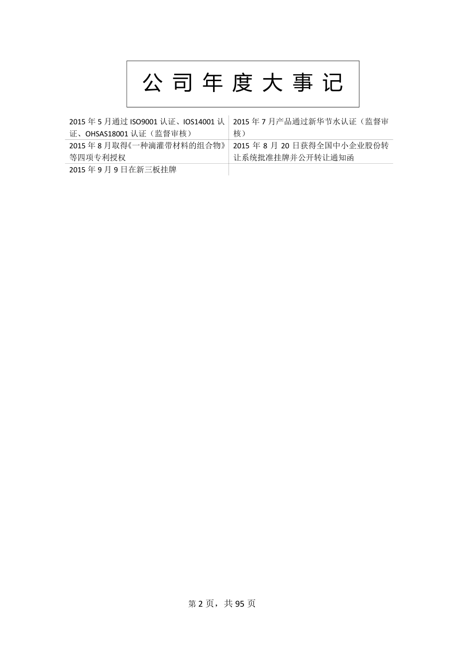 833522_2015_喜丰节水_2015年年度报告_2016-03-29.pdf_第2页