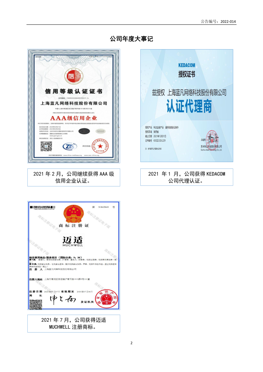 870304_2021_蓝凡科技_2021年年度报告_2022-06-28.pdf_第2页