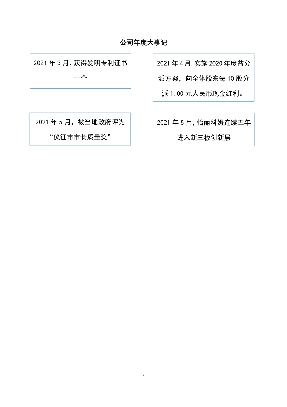 834440_2021_怡丽科姆_2021年年度报告_2022-03-17.pdf_第2页