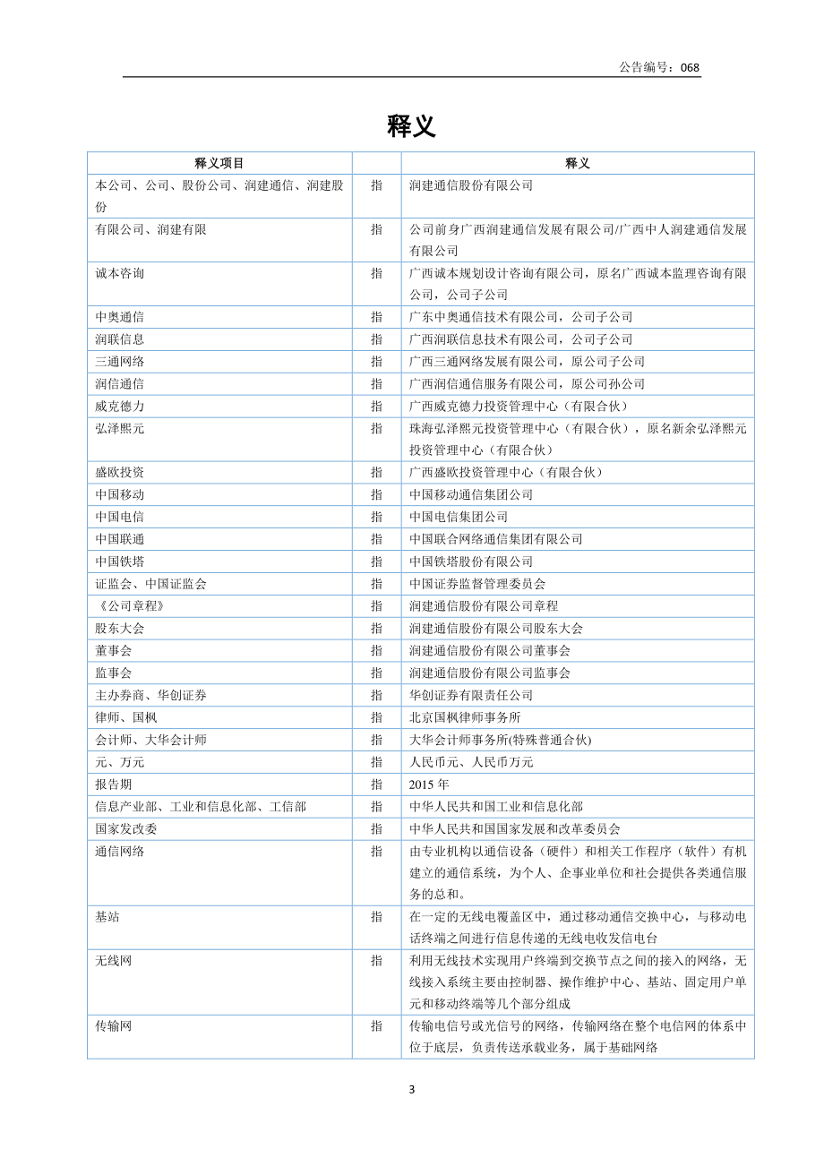 834571_2015_润建通信_2015年年度报告_2016-06-07.pdf_第3页