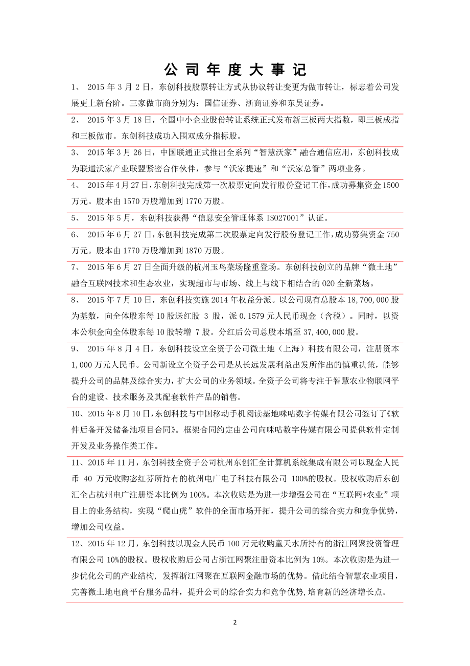 430488_2015_东创科技_2015年年度报告_2016-04-19.pdf_第2页