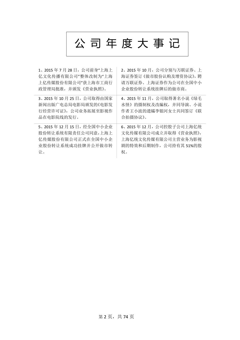 834992_2015_上亿传媒_2015年年度报告_2016-04-27.pdf_第2页